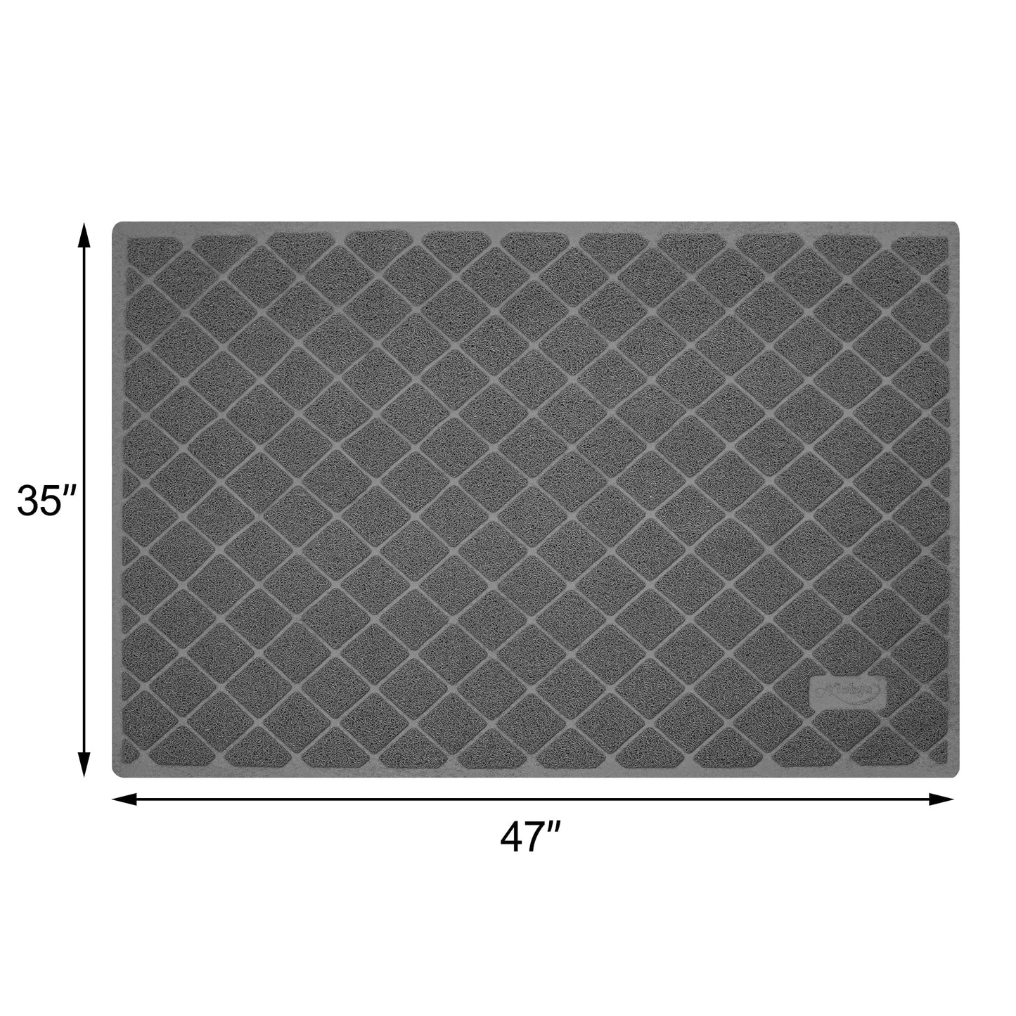 Niubya Premium Cat Litter Mat, 47" Long x 35" Wide, Extra Large Size, Waterproof and Non-Slip Design, Gentle on Paws, Easy to Clean