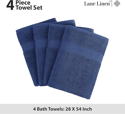 LANE LINEN Bath Towels 4 Pack