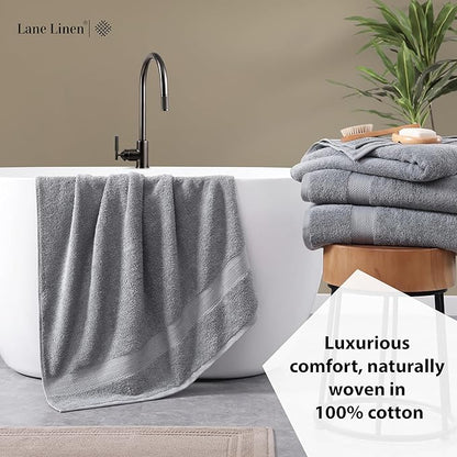 LANE LINEN 100% Long Staple Cotton Bath Sheets Set of 2