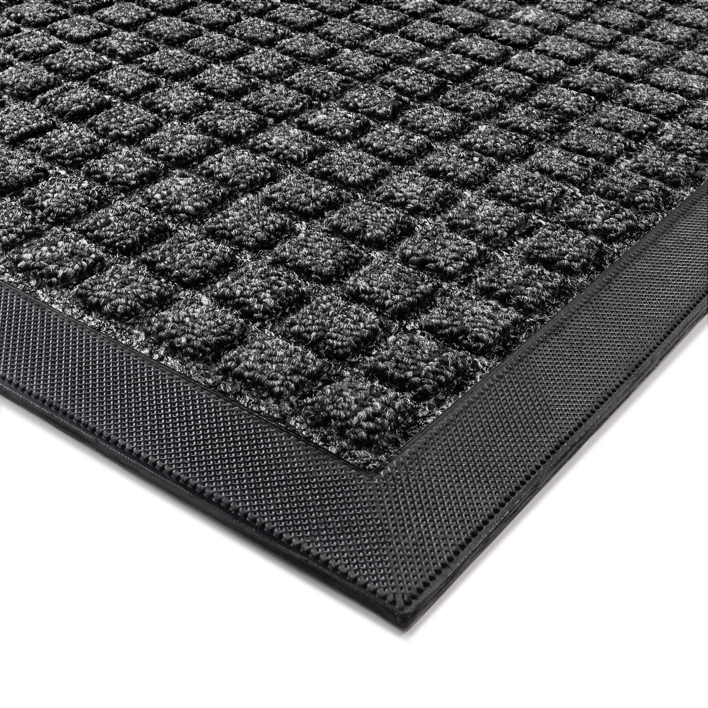 100pointONE Sturdy Indoor Outdoor Front Door Mat Outside Entrance, Extra Large 72" x 36" Doormat for Entryway, Non Slip Backing Welcome Floor Mats for Entry Patio Porch, Low Profile, Grey