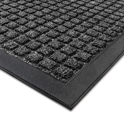 100pointONE Sturdy Indoor Outdoor Front Door Mat Outside Entrance, Extra Large 72" x 36" Doormat for Entryway, Non Slip Backing Welcome Floor Mats for Entry Patio Porch, Low Profile, Grey