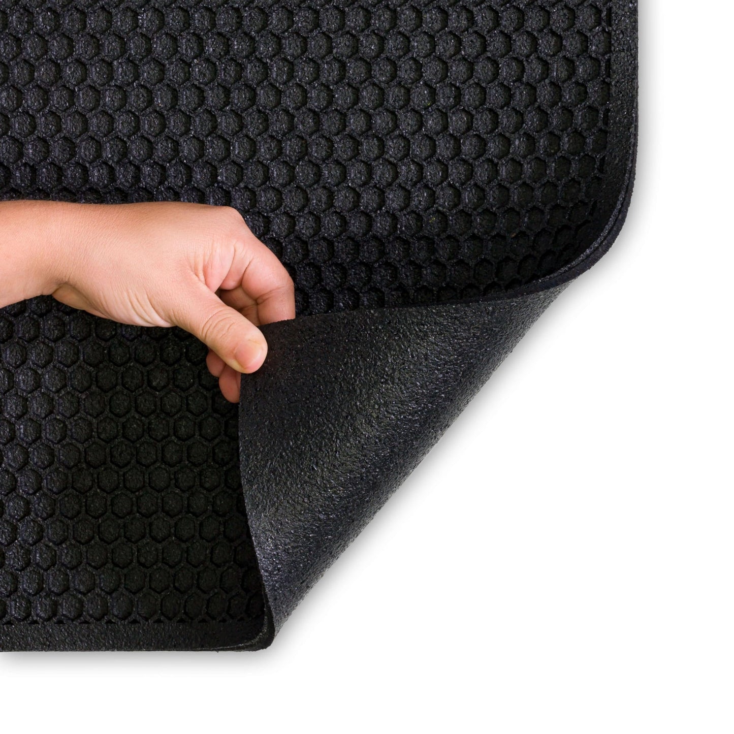 Mohawk Home Indoor Outdoor 1' 6" x 2' 6" Heavy Duty Rubber Floor Mat Anti Slip Restaurant Kitchen for Garage Garden Industrial Pool Entrance Bar Wet Area