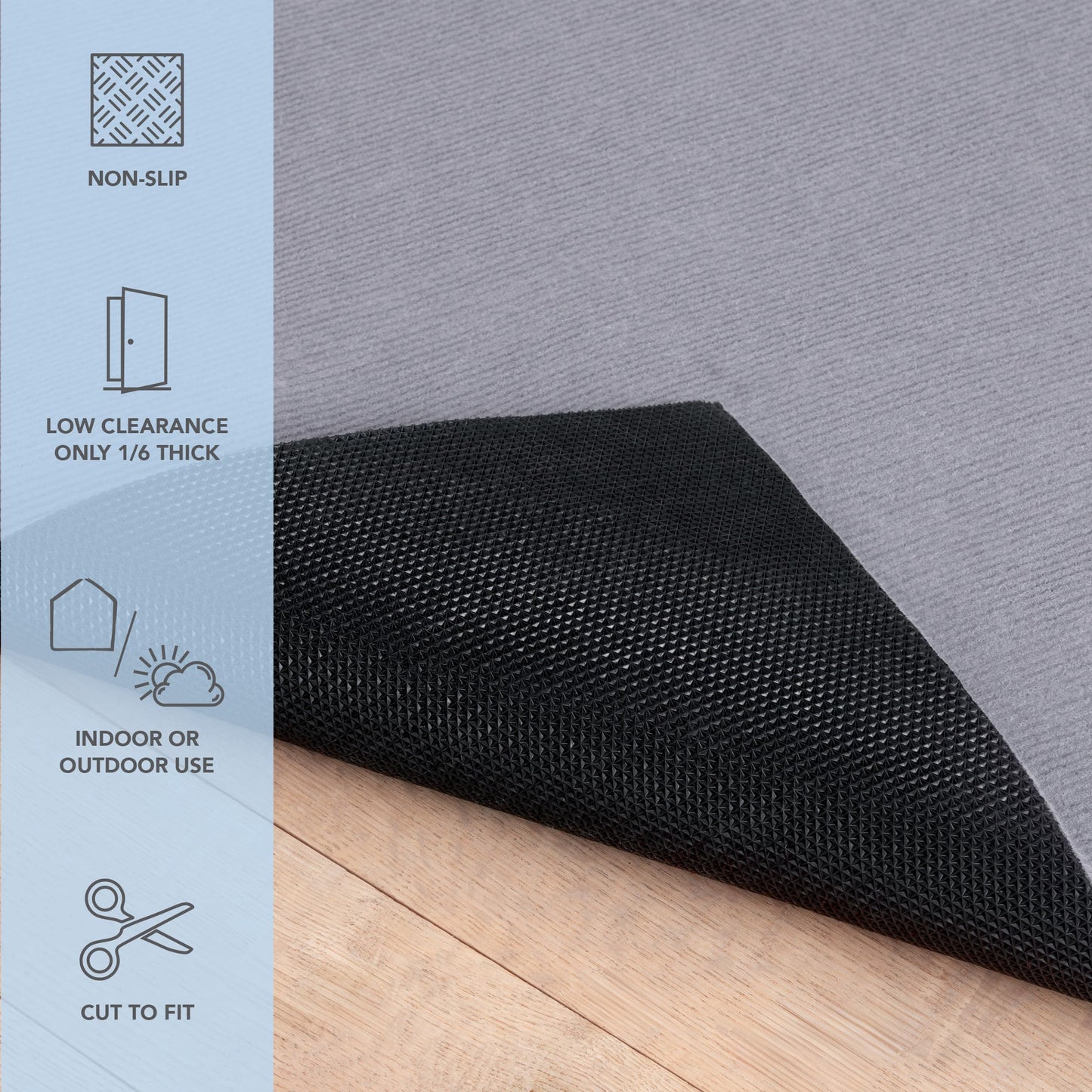 Arkwright 8' x 10' Non Slip Area Rug Pads with Max Grip Tech - Low Profile, Multi-Layered Carpet Under Padding for Indoor Hardwood Floors & Outdoor