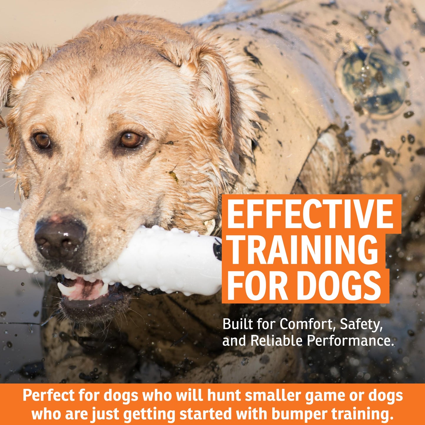 SportDOG White Plastic Dummies - Durable Soft Plastic Retriever & Hunting Bumper Training Accessory for Dogs - All Breeds - Non-Toxic Weatherproof Material - High-Visibility Color