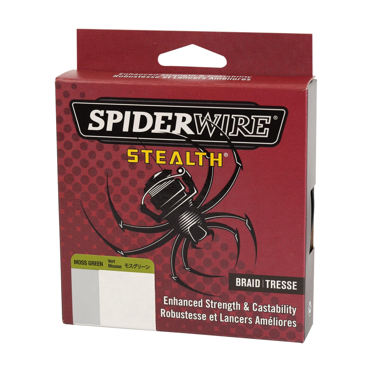 SpiderWire Stealth® Superline, Moss Green, 8lb | 3.6kg, 300yd | 274m Braided Fishing Line, Suitable for Freshwater and Saltwater Environments