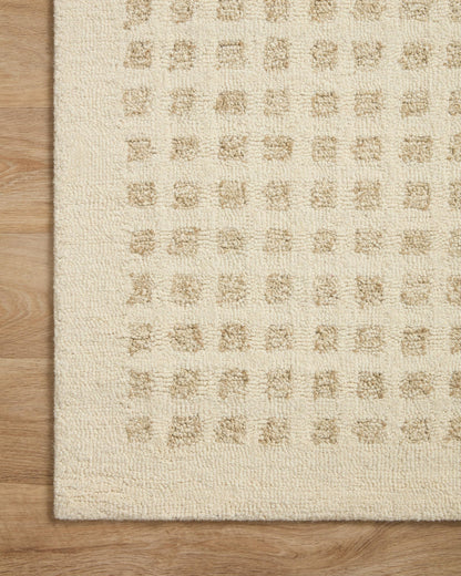 Loloi Chris Loves Julia x Polly Collection POL-01 Ivory/Natural 7'-9" x 9'-9" Area Rug