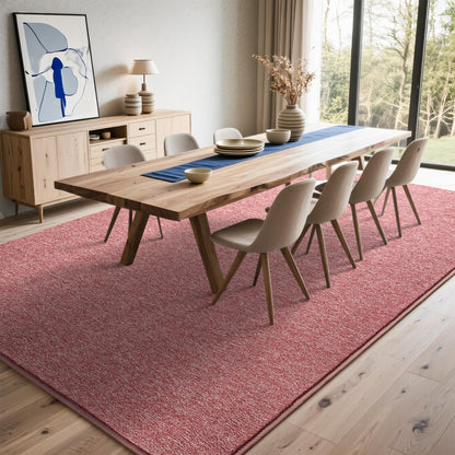 Tepook Soft Rugs for Living Room Bedroom, 6x9 Red and White Modern Washable Non-Slip Area Rug, Indoor Memory Foam Carpets for Boys Girls Room Home Decor