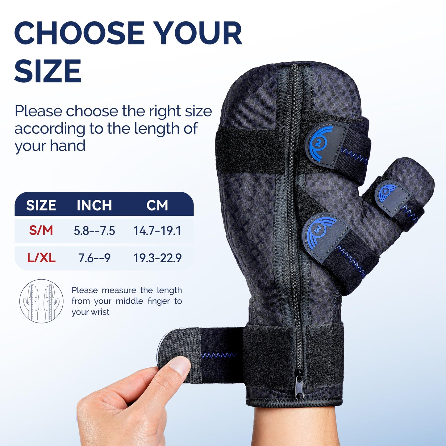 FEATOL Resting Hand Splint with Thumb Support for Men and Women, Adjustable Night Hand Brace Splint for Carpal Tunnel, Arthritis, Tendinitis, Stroke Recovery, Right Small/Medium