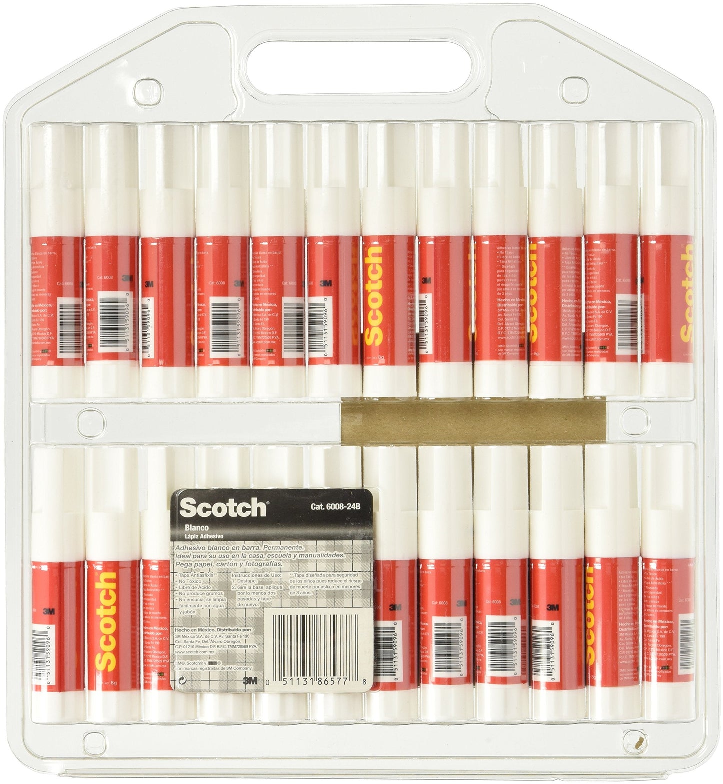 Scotch Permanent Glue Sticks, 0.28 oz, 24-Pack – Strong Adhesive, Acid-Free, Non-Toxic, Ideal for Paper and Craft Projects