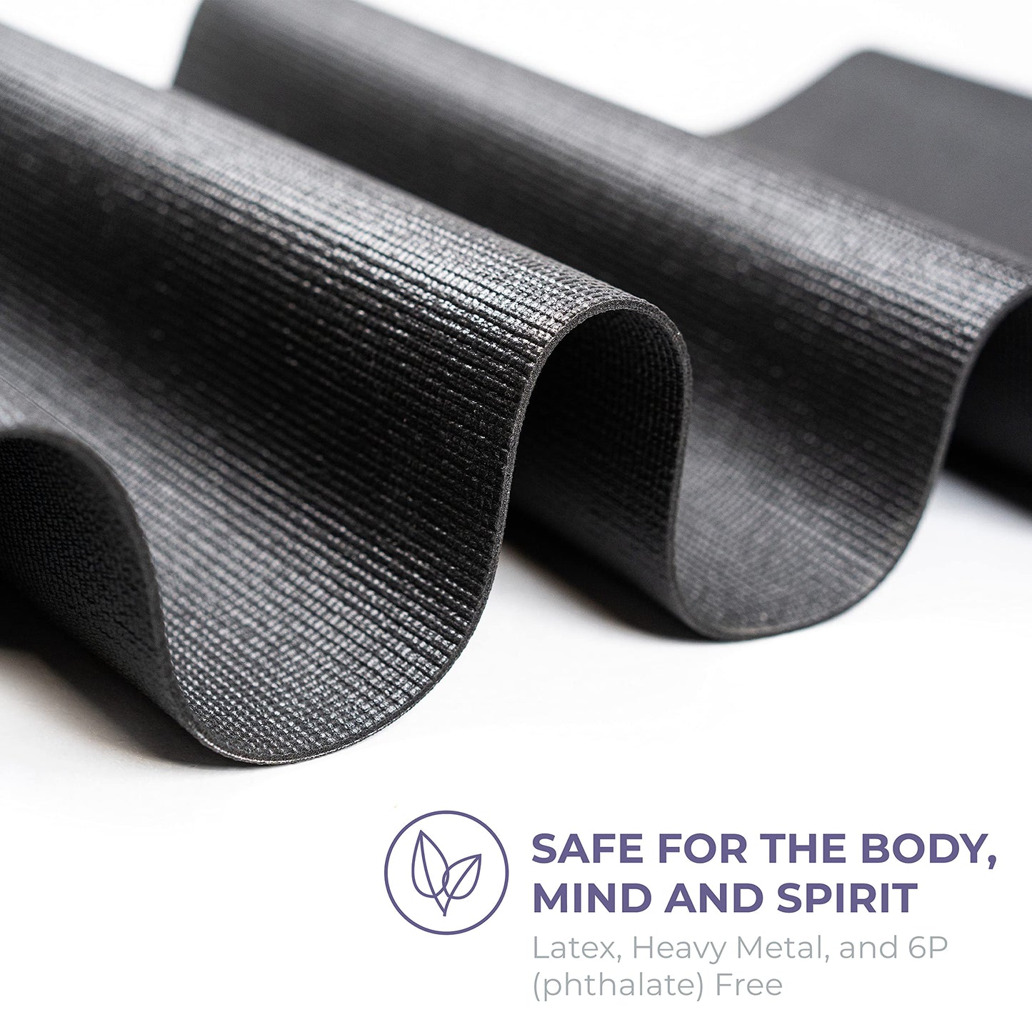 Sunshine Yoga Voyage Yoga Mat Roll, 24in x 50ft Exercise Mat, 5mm Thick Non-Slip Gym Mat for Home Workout and Fitness, Anti-Tear, Cut up to 8 Regular Yoga Mats, Black