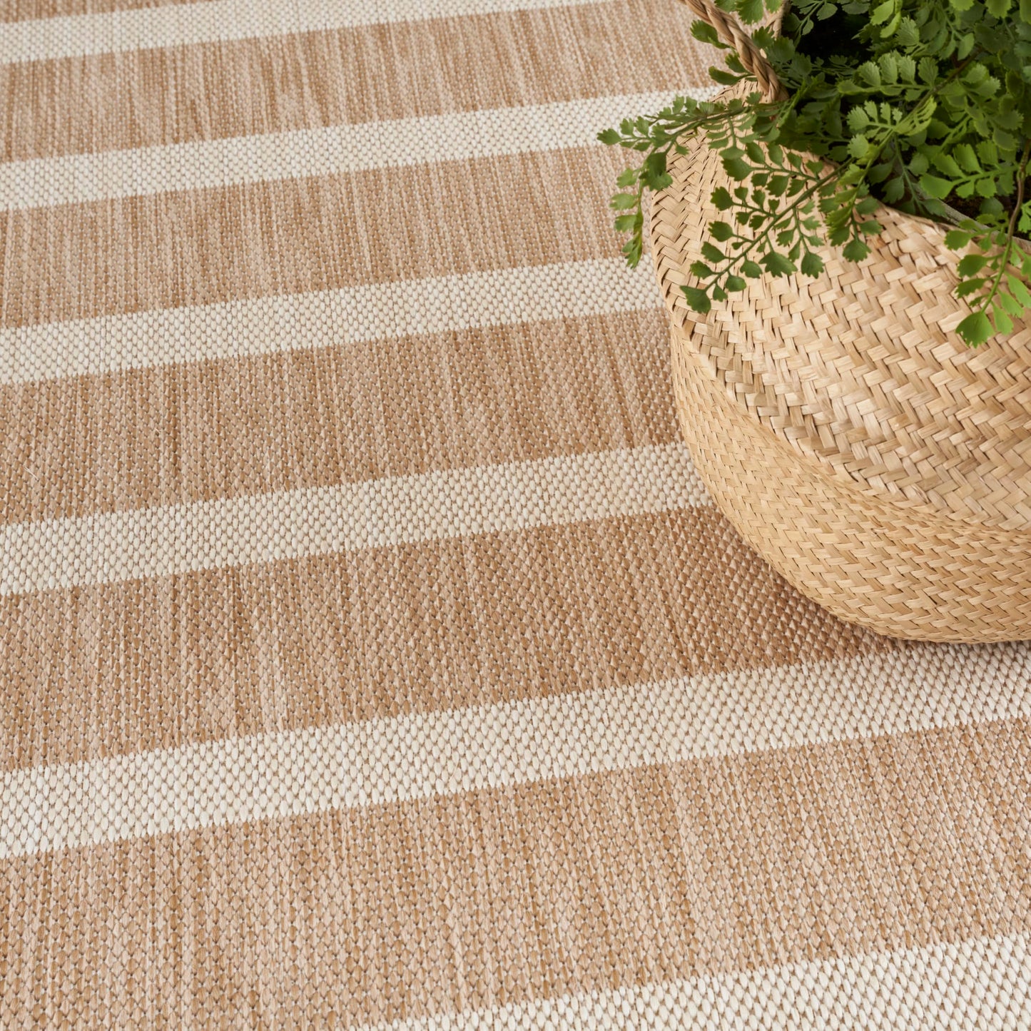 Nourison Home Positano Beige Ivory 7' x 10' Area Rug - Easy Clean, Non Shedding, Bed Room, Living Room, Dining Room, Kitchen (7' x 10')