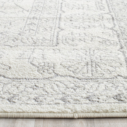 SAFAVIEH Area Rug 9x12 - Adirondack Collection - Large - Ivory & Silver, Oriental Medallion Design, Non-Shedding & Easy to Clean, Ideal for Living Room, Bedroom, Dining Space (ADR108B)