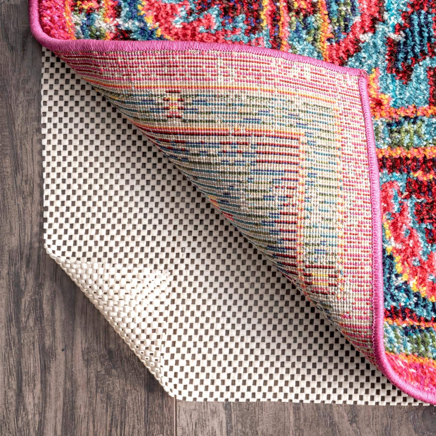 nuLOOM 7' x 9' Non-Slip Gripper Rug Pad, Cushioned for Comfort & Floor Protection, Skid Resistant Pads for Hard Floors Under Carpet Mat Cushion, Customizable Protection
