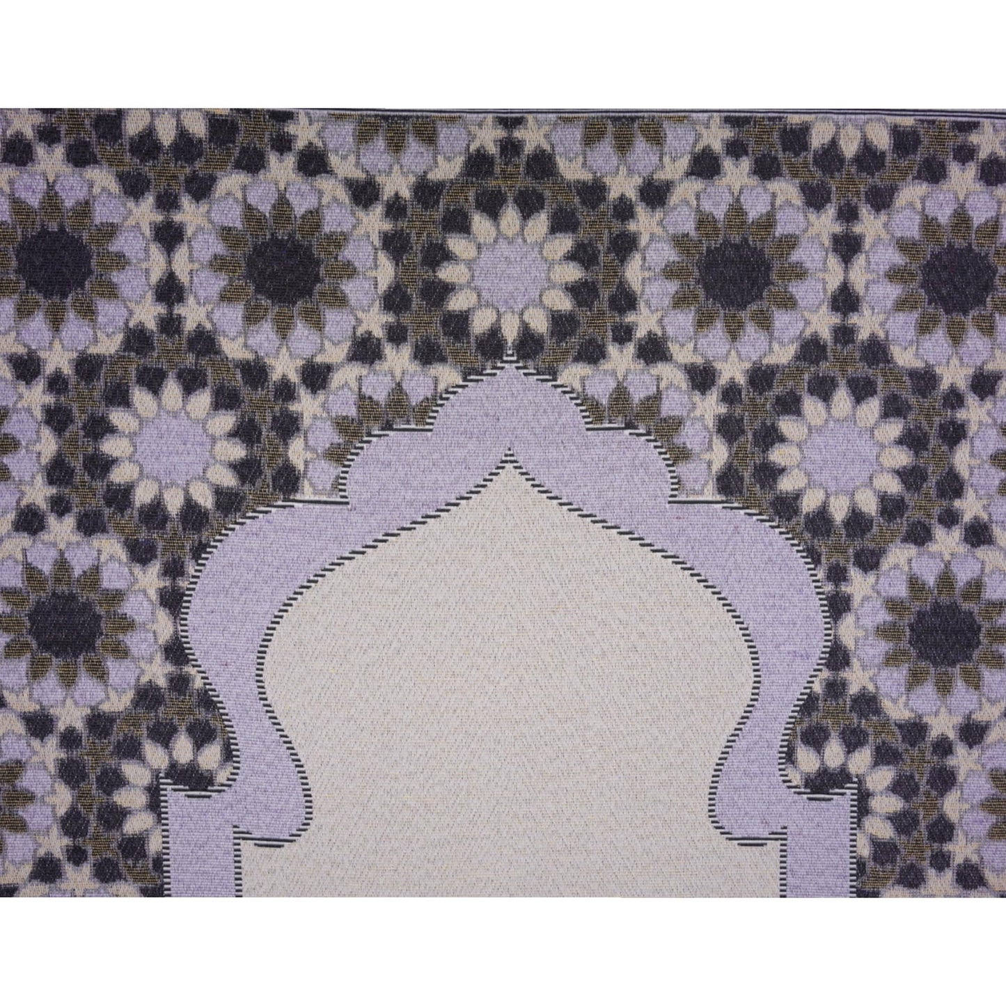 Modefa Turkish Travel Prayer Mat - Muslim Prayer Rug - Thin Woven Cotton Traditional Janamaz Sejjadah for Men Women - Prayer Matt Islam Praying Mat Stargazer (Purple)