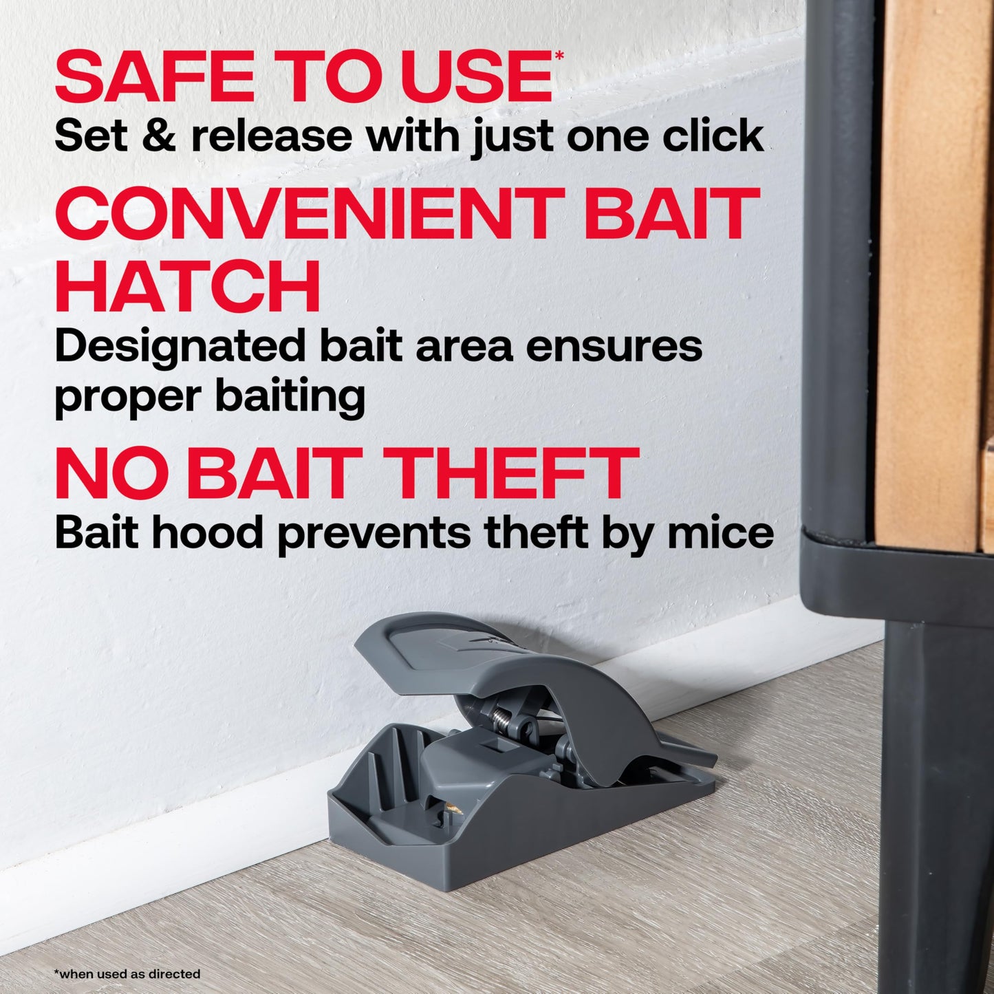 Victor M070B Easy and Safe-Set Power Kill Mouse Trap Quick and Clean Rodent Disposal - 2 Reusable Mouse Traps