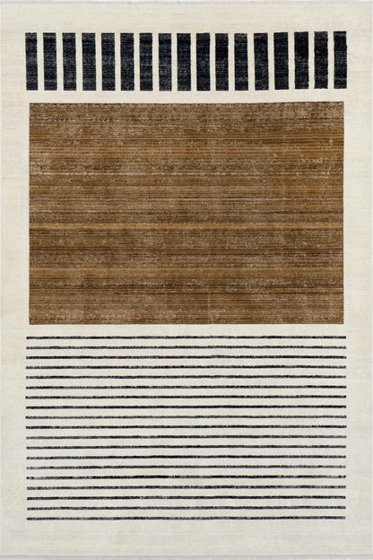 NULOOM Keeva Beige Fringed Performance 3' 3" x 5', Keeva Beige Soft and Cozy, High Traffic, Easy Clean, Durable Area Rug for Bedroom, Living Room, Dining, Den, Foyer, Entryway