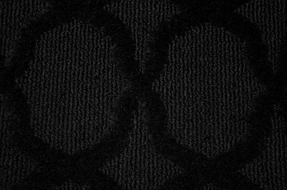 Garland Rug Sparta Non Slip Polypropylene 6 Ft. X 9 Ft. Black Area Rug- Ideal for Living Rooms & Hallways, Stylish & Durable for High-Traffic Areas