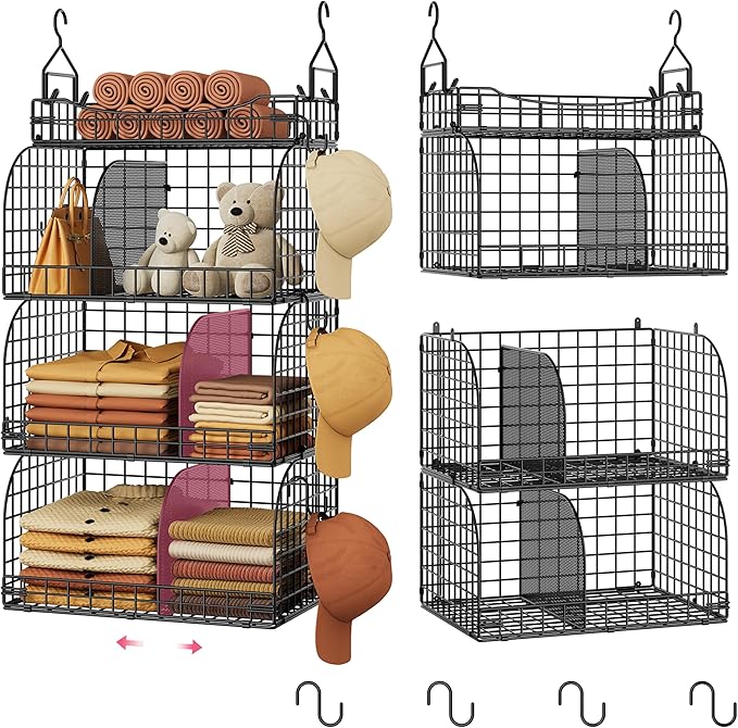 SWTYMIKI Hanging Closet Organizer Storage