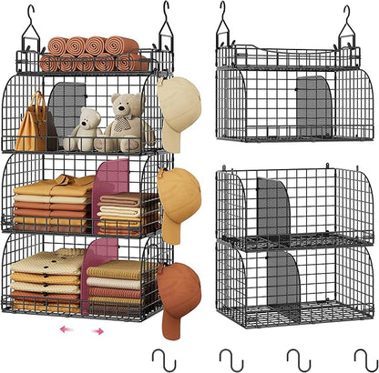 SWTYMIKI Hanging Closet Organizer Storage