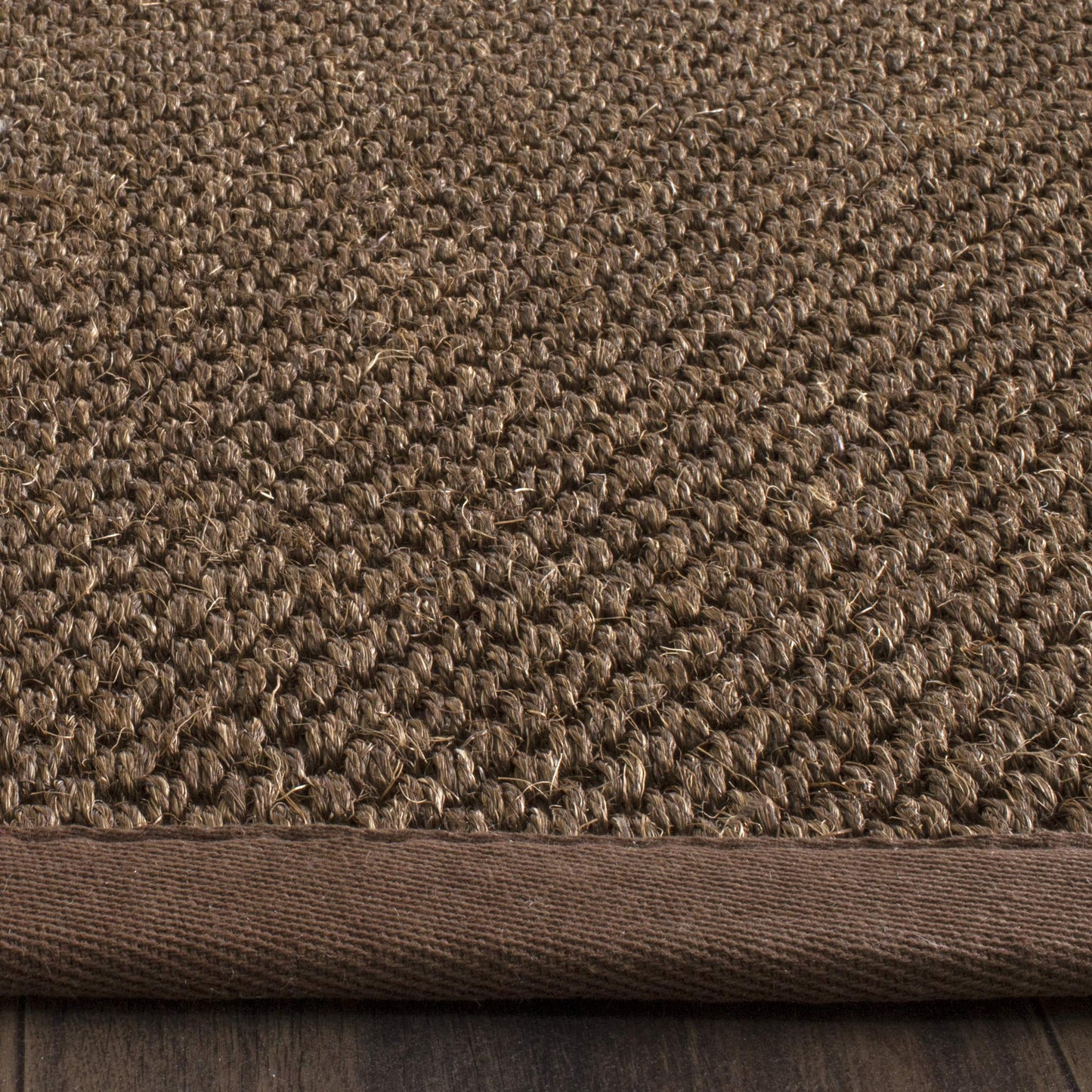 SAFAVIEH Area Rug 3x5 - Natural Fiber Collection - Brown, Sisal, Woven Design with Border (NF443D)