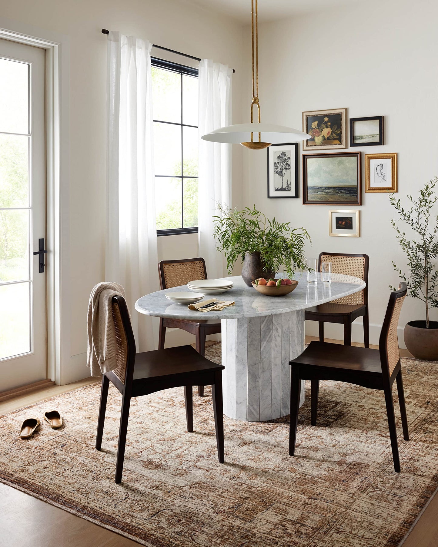 Loloi Sorrento Collection SOR-03 Mocha/Multi 6'-7" x 9'-10" Area Rug