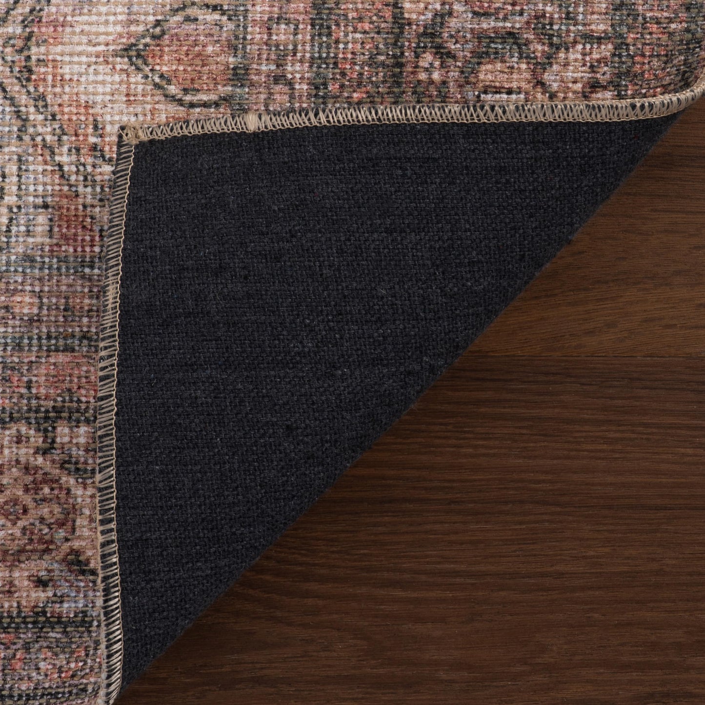 Nuloom Hillstone Collection 3' x 5' Area Rug, Traditional Vintage Distressed Medallion, Thick and Soft, Durable Non-Shedding Low Pile Poly/Jute Blend, Easy to Clean, Living Room, Bedroom
