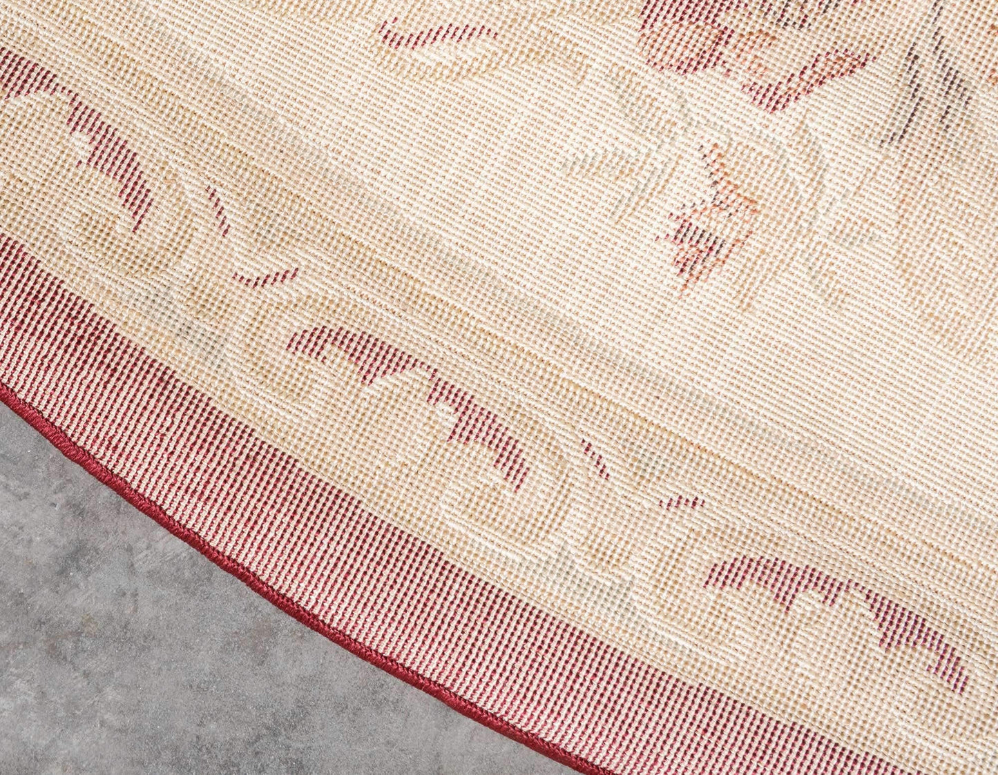 Unique Loom Versailles Collection Area Rug - Henry (7' 10" Round Red/Brown)