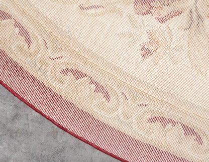 Unique Loom Versailles Collection Area Rug - Henry (7' 10" Round Red/Brown)