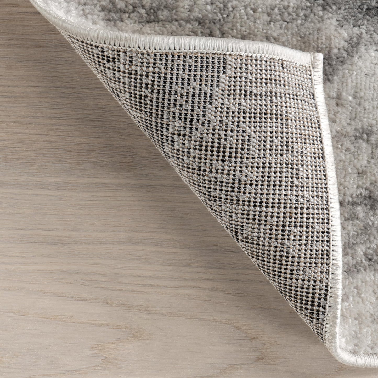 Nuloom Thigpen Grey/Off-White, 5' Round, Soft and Cozy, High Traffic, Stain Resistant, Easy Clean, Non-Shed, Durable Area Rug for Bedroom, Living Room, Dining Space, Den, Foyer, Entryway