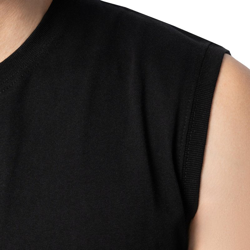 Fruit of the Loom Men's Eversoft Cotton Sleeveless T Shirts, Breathable & Moisture Wicking with Odor Control, Sizes S-4X, Muscle-2 Pack-Black, XX-Large