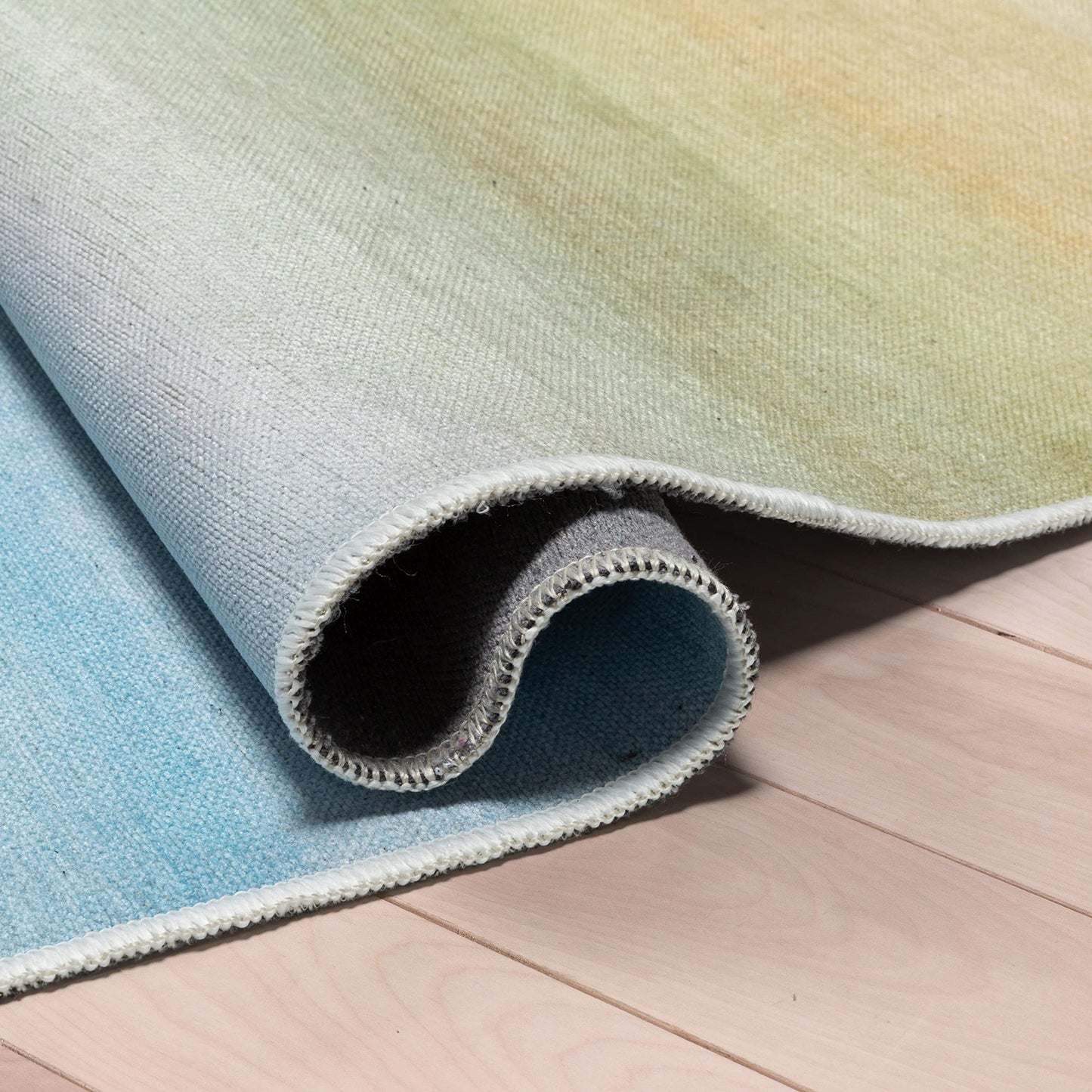 Well Woven Kids Rugs Sunrise 3'3" x 5' Multi Color Modern Printed Machine Washable Area Rug