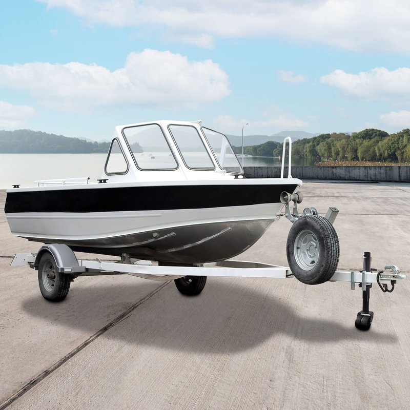 Aukayne Boat Trailer Jack with Wheel Swivel- 2000 LBs 12" Lift Heavy Duty