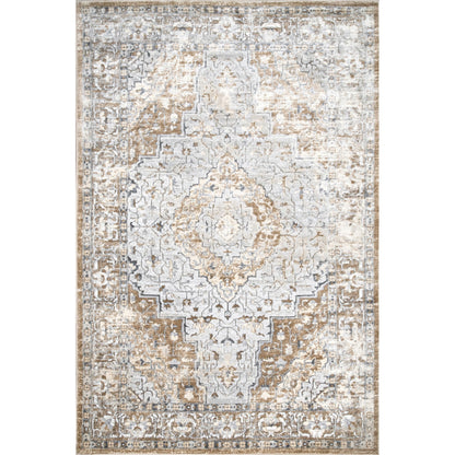 nuLOOM Vintage Medallion Thea Area Rug, 10' x 14', Beige