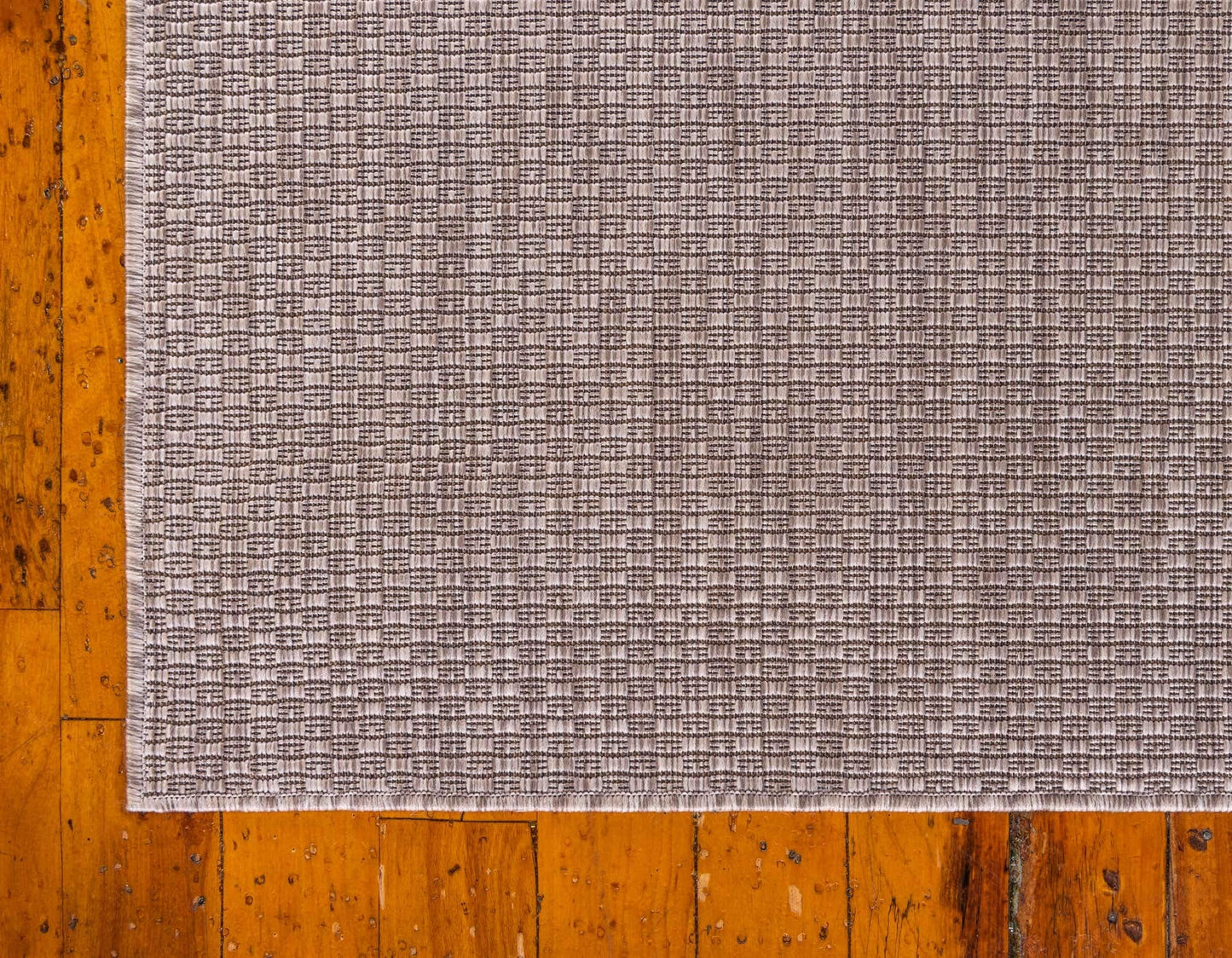 Unique Loom Collection Casual Transitional Solid Heathered Indoor/Outdoor Flatweave Area Rug (5' 3" x 8' Rectangle, Beige/Ivory)