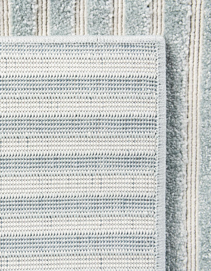 Rugs.com Sabrina Soto Outdoor Collection Rug – 4x6 Light Blue Medium-Pile Rug Perfect for Entryways, Kitchens, Breakfast Nooks, Accent Pieces