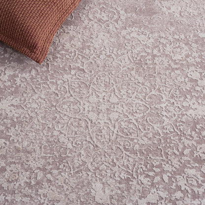 SAFAVIEH Area Rug 6x8 Oval- Reflection Collection - Beige & Cream, Non-Shedding & Easy Cleaning, Ideal for Living Room, Bedroom, Dining Space (RFT664A)