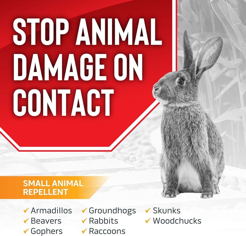 Animal Stopper Liquid Repellent - All-Natural Garden Animal Deterrent | Safe for People & Pets - 32 oz Trigger
