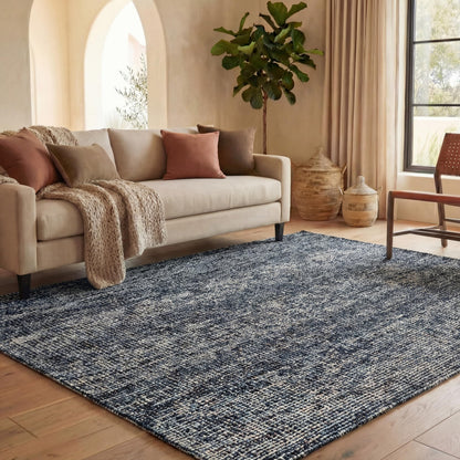 SAFAVIEH Abstract Collection Area Rug - 6' x 9', Black & Grey, Handmade Wool, Ideal for High Traffic Areas in Living Room, Bedroom (ABT468L)