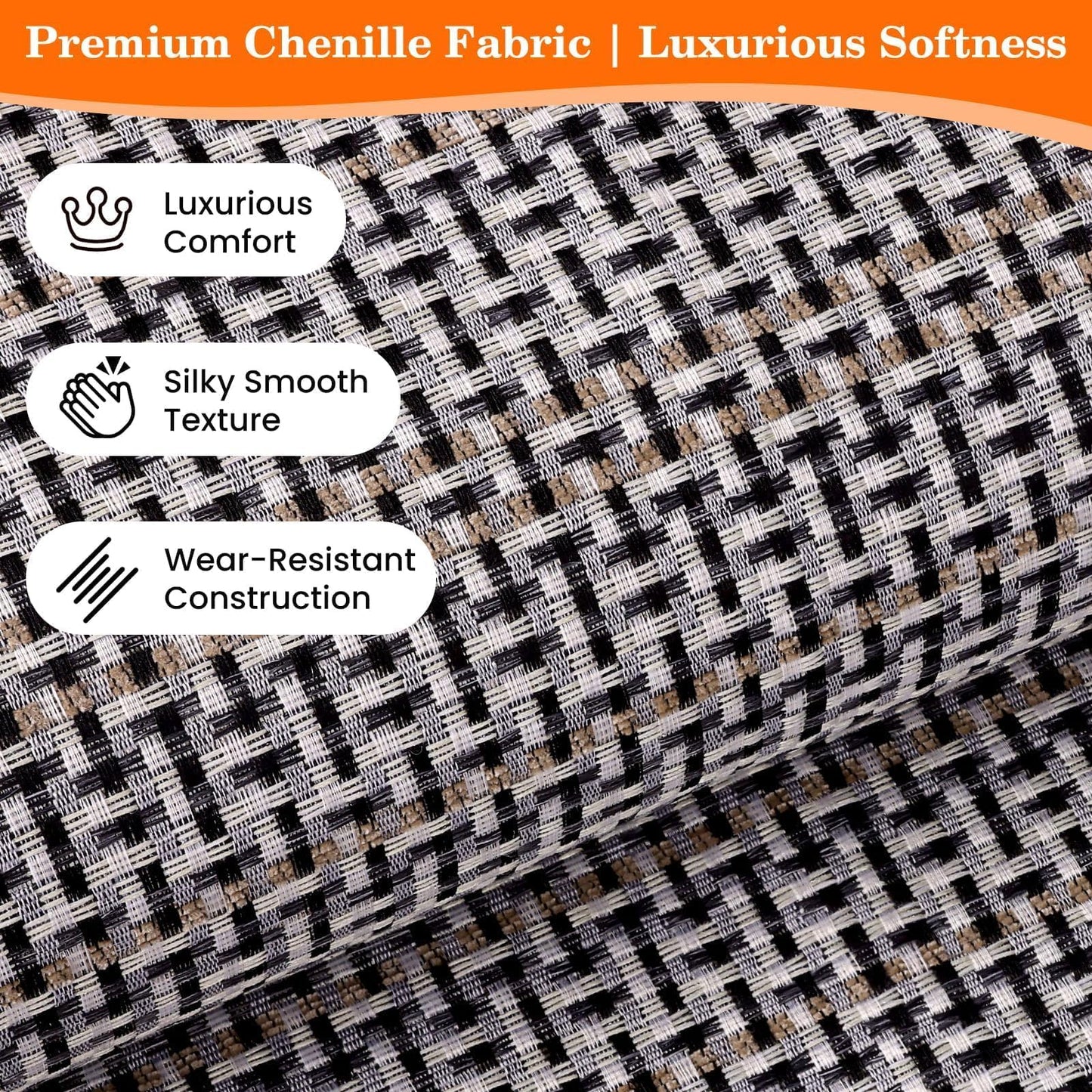 StepRite Kitchen Rugs, Kitchen Mats for Floor, 70"x20" Non-Slip Machine-Washable Kitchen Throw Rug, Absorbent Runner Rugs Office, Sink Standing Desk Mat, Decor Carpet, Khaki