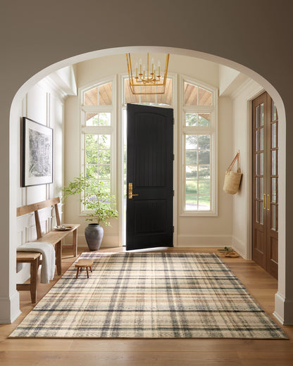 Loloi Chris Loves Julia Humphrey Collection HUM-02 Ivory/Multi 5'-0'' x 7'-0'' .38" Pile Height, Area Rug feat. CloudPile