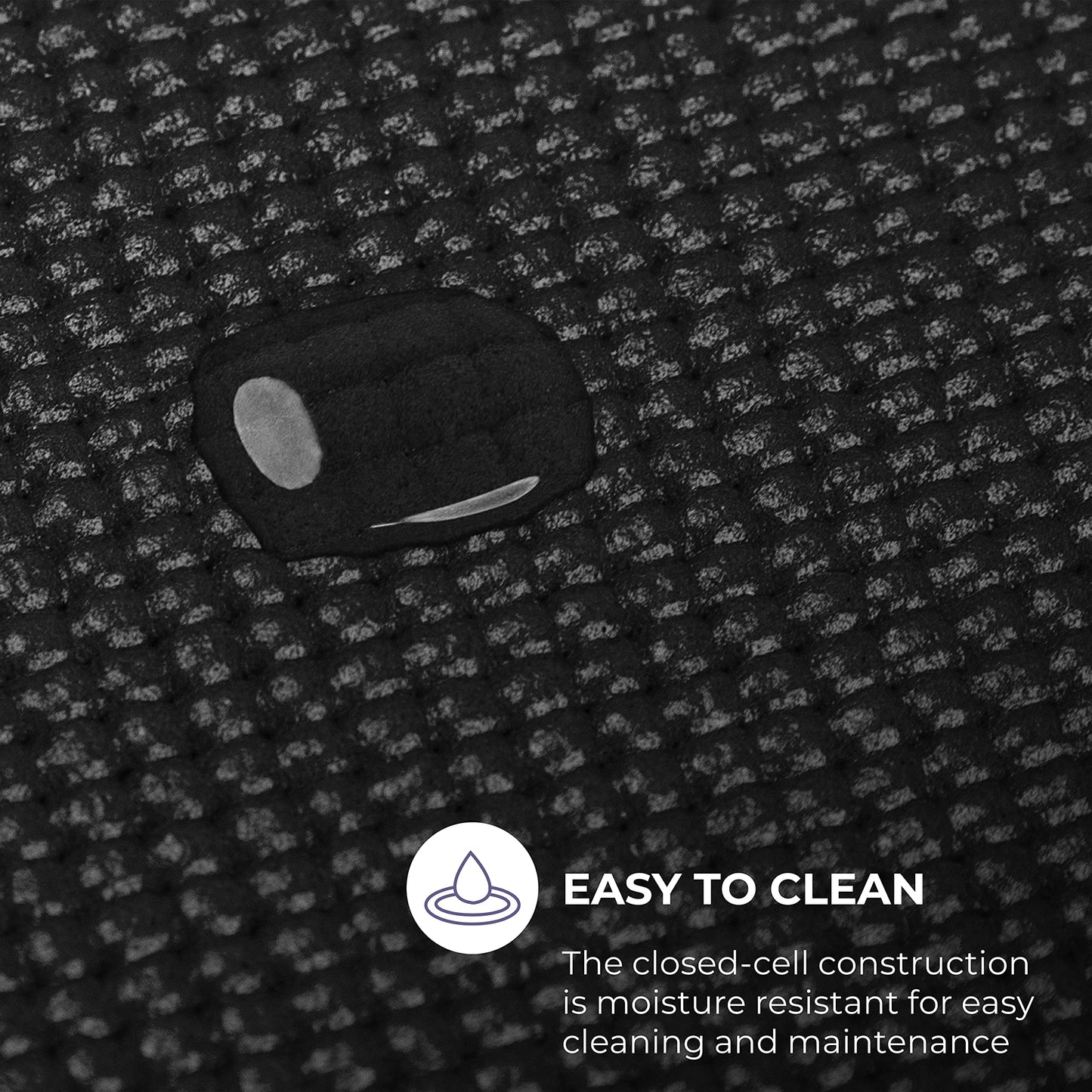 Sunshine Yoga Voyage Yoga Mat Roll, 24in x 50ft Exercise Mat, 5mm Thick Non-Slip Gym Mat for Home Workout and Fitness, Anti-Tear, Cut up to 8 Regular Yoga Mats, Black