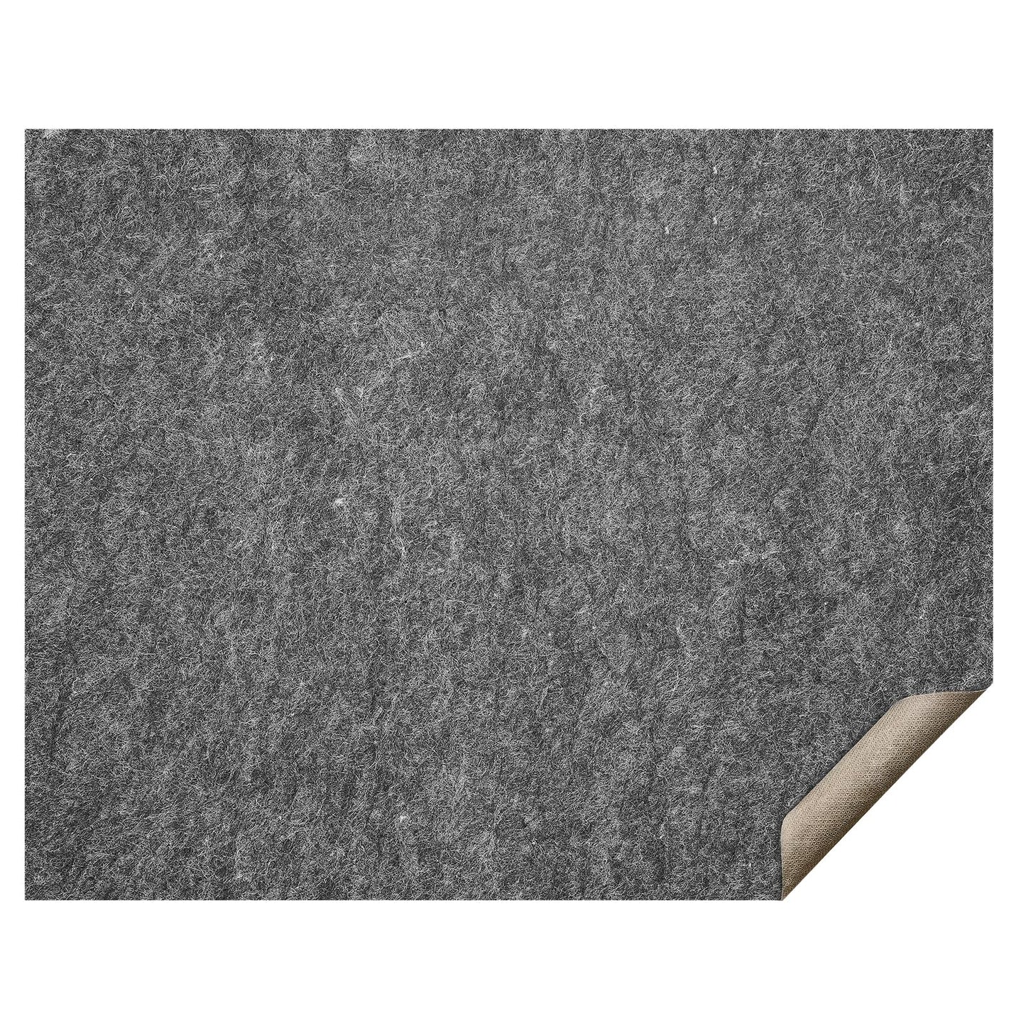 VEVOR 8' x 10' Non-Slip Rug Pad Gripper - 1/4" Thick Polyester Felt & Latex Backing Padding Cushion for Area Carpet Runner Hardwood Floors Living Room - Grey