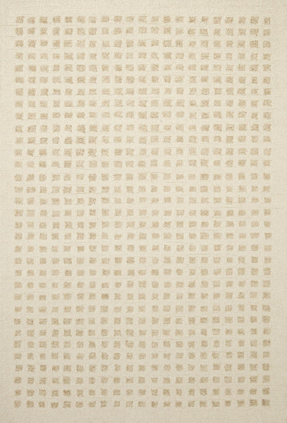 Loloi Chris Loves Julia x Polly Collection POL-01 Ivory/Natural 7'-9" x 9'-9" Area Rug