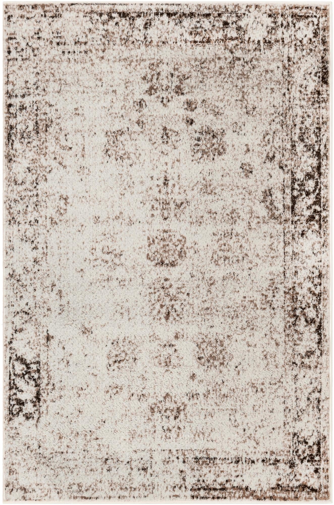 Unique Loom Sofia Collection Area Rug - Casino (4' 1" x 6' 1" Rectangle, Beige/ Tan)
