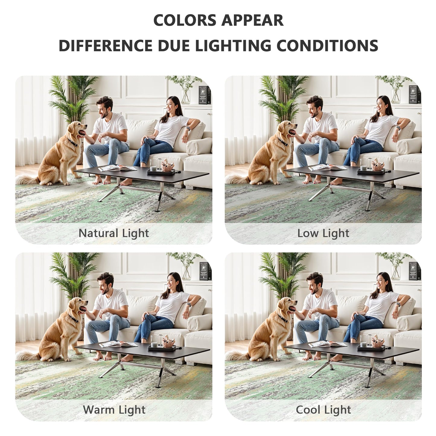 Yarooge 8x10 Area Rugs, Abstract Modern Ultra Soft Washable Rug, Non Slip Carpet with Rubber Back, Large Rugs for Living Room, Bedroom, Dining Room Decor(Light Green/Cream)