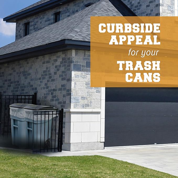 Plasticplace 65 gallon Trash Bags │ 1.5 Mil │ Clear Heavy Duty Garbage Can