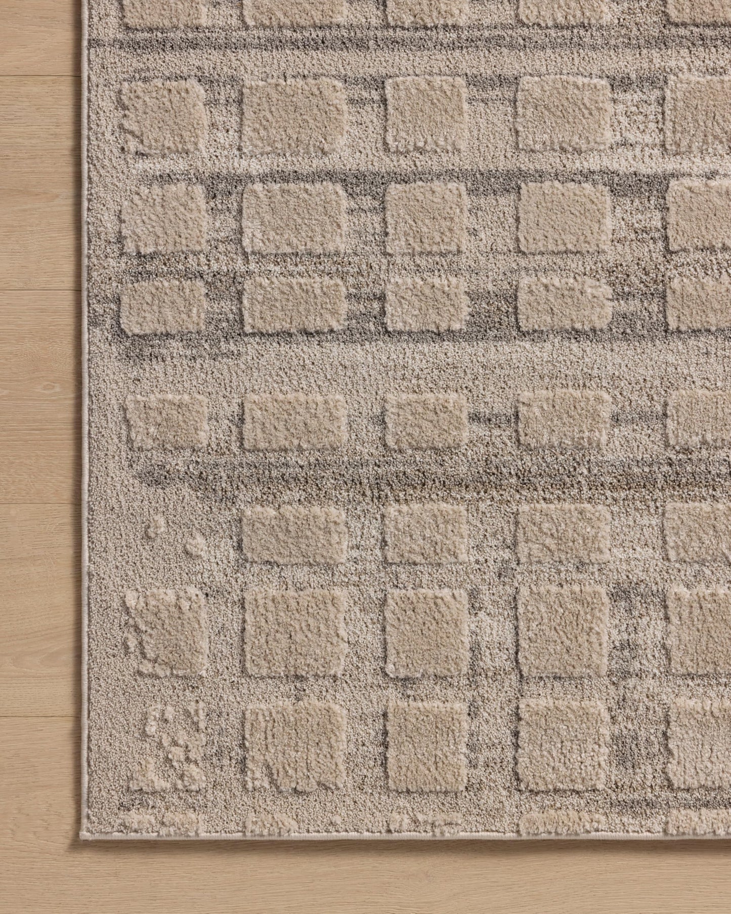 Loloi Amber Lewis Monty Collection MOT-06 Pebble/Beige 6'-7" x 9'-3" Area Rug