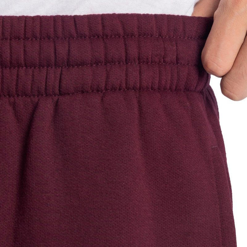 Fruit of the Loom Men's Eversoft Fleece Joggers with Pockets, Relaxed Fit, Moisture Wicking, Breathable, Tapered Sweatpants, Maroon, Large