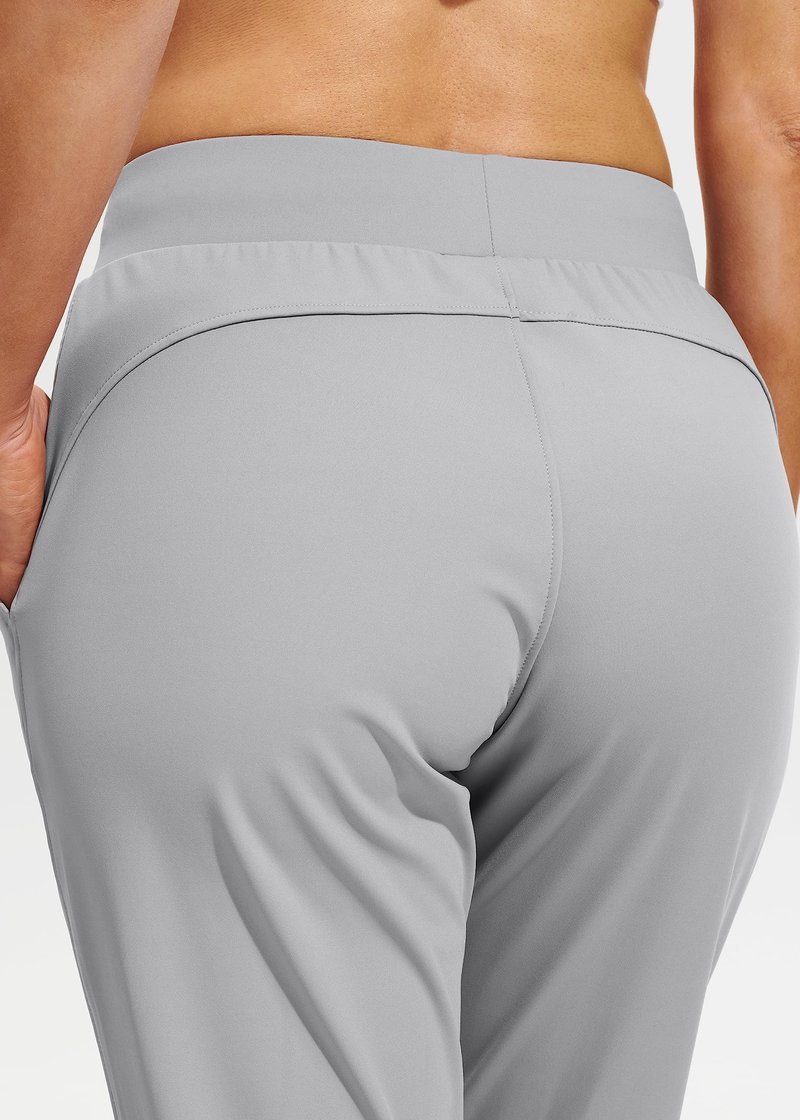 Libin Women's Joggers Pants Athletic Dance Sweatpants with Pockets Running Tapered Casual Pants for Workout,Lounge, Bright Grey XS