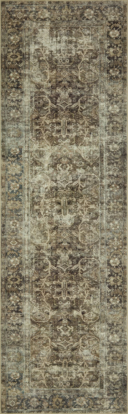 Loloi Magnolia Home by Joanna Gaines Sinclair Collection SIN-01 Pebble/Taupe 2'-3" x 9'-6", .25" Pile Height, Machine Washable, Runner Rug